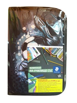 Комплект На училище с Staedtler, в несесер, момче