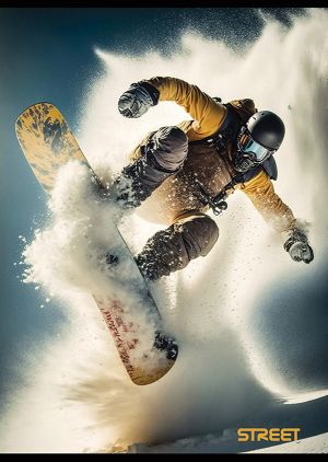 Тетрадка с телчета А4, 60 листа, широки редове, Sport