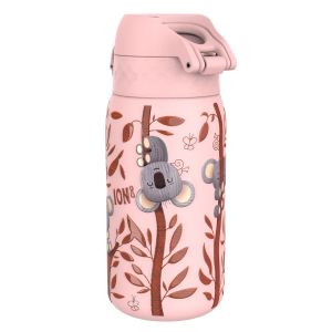 Бутилка за вода Ion8 Print, метална, 400ml, КОАЛА