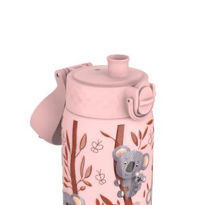 Бутилка за вода Ion8 Print, метална, 400ml, КОАЛА