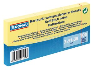 Самозал. листчета Donau 51х38mm, 3x100л, жълти