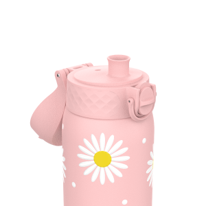 Бутилка за вода Ion8 Print, метална, 400ml, Daisies