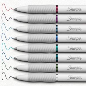Комплект химикалки Sharpie S Gel Fashion 0,7mm, блистер 8 цвята
