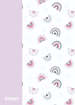 Тетрадка с телчета А5, 60л, PP, ШР, БГ, Blossom