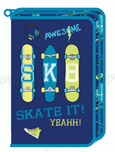 Несесер Octopus, 1 цип, 2пр, пълен, Skate it