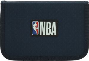 Несесер NBA 1 цип, 2 прегради, празен, 21x4x14cm, син