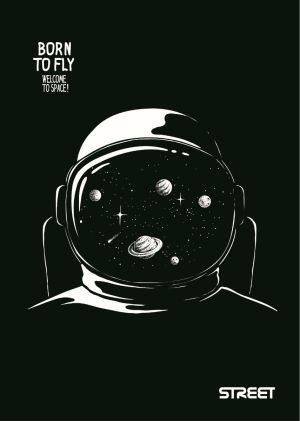 Тетрадка с телчета А5, 60 листа, ШР, БГ, B&W