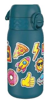 Бутилка за вода Ion8 Print, рециклирана пластмаса, 350ml, СТИКЕРИ