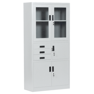 Метален шкаф Carmen CR-1240 E K - сив