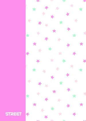 Тетрадка с телчета А4, 60л, PP, широки редове, БГ, Blossom