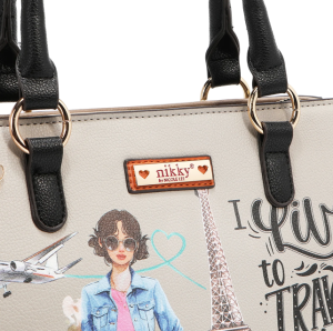 Чанта Nikky 30.5x28x14cm, Live to travel