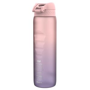 Бутилка за вода Ion8 Motivator, рециклирана пластмаса,1000ml, Peri/Rose