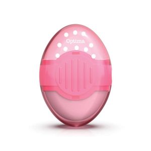 Острилка с гумичка Optima Fluo, блистер, асорти