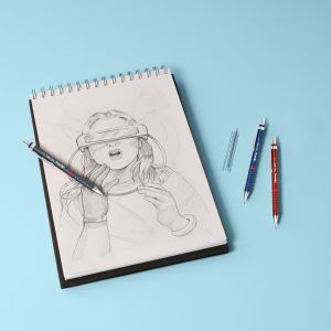 Автоматичен молив Rotring Tikky Retro, 0.5mm, син