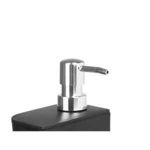 Диспенсър Kinvara, с поставка за гъба, 650 ml, черен
