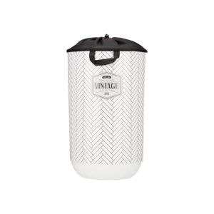 Кош за пране Kipit, пластмасов, с капак, 40 L, бял