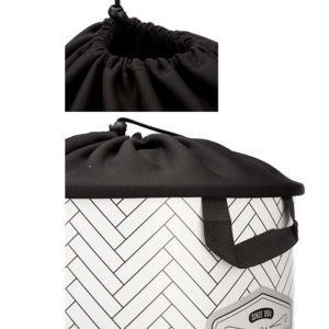 Кош за пране Kipit, пластмасов, с капак, 40 L, бял