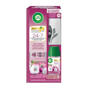 Ароматизатор Air Wick Freshmatic, комплект, нежен сатен и лунна лилия, 250 ml