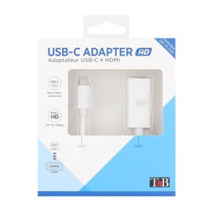Адаптер TNB, USB type C към HDMI, Ethernet порт
