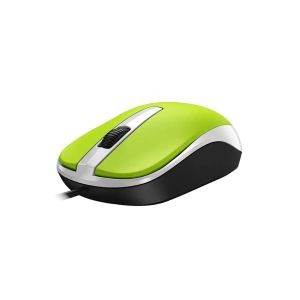 Мишка Genius DX-120, с кабел, USB Type-A, 3 бутона, зелена