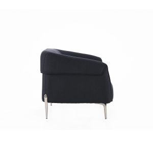 Диван RFG Megan, двуместен, текстил, метална основа, 1560 х 820 х 740 mm, черен