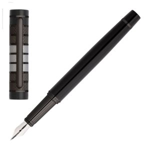 Hugo Boss Писалка Grade, в кутия, черна