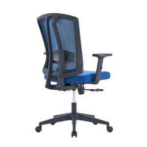 Ергономичен офис стол RFG Primo W, дамаска и меш, Multi-function механизъм, до 130 kg, син