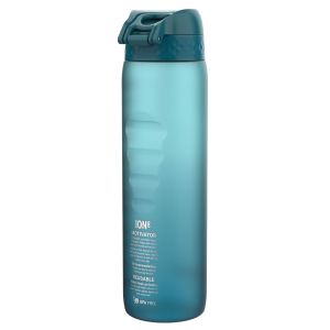 Бутилка за вода Ion8 Motivator, рециклирана пластмаса,1000ml, Teal/Blue