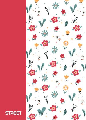Тетрадка с телчета А5, 60л, PP, ШР, БГ, Blossom