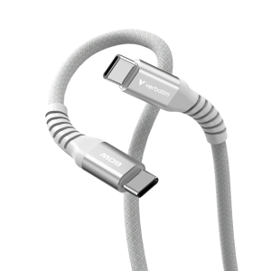 Кабел Verbatim Sync & Charge, магнитен, USB Type-C към USB Type-C, 60 W, 120 cm, сив