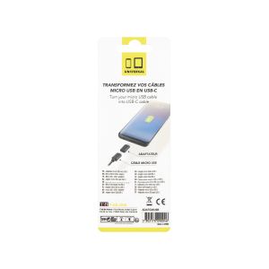 Адаптер TNB, Micro USB към USB Type-C, черен