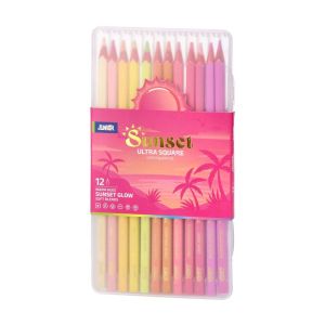 Цветни моливи Junior Ultra Square, залез, 12 цвята