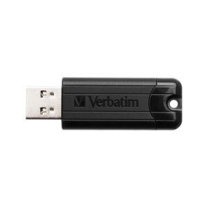 USB флаш памет Verbatim Pinstripe, USB 3.2 G1, 64 GB, черна