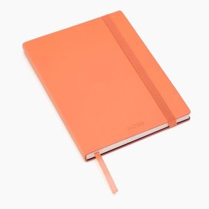 Hugo Boss Тефтер Pastel Classic, A5, на редове, оранжев
