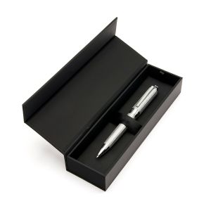 Hugo Boss Химикалка Elemental, в кутия, сребриста