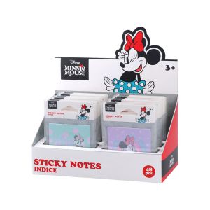 Самозалепващи се листчета Best Buy Indice, Minnie Mouse, 68 х 68 mm, 20 листа, асорти