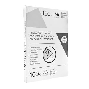 Fellowes Фолио за ламиниране, A5, 75 микрона, 100 броя