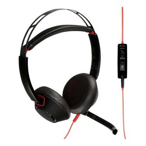 Слушалки HP Poly Blackwire 5220, 3.5 mm жак и USB Type-C/Type-A адаптер