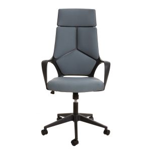 Директорски стол Force Black, текстил, Tilt механизъм, до 120 kg, сив