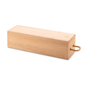 Кутия за вино Vinbox, дървена, с дръжка, 9.5 х 9.5 х 34.5 cm