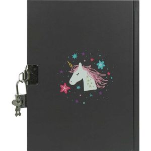Бележник с катинарче, 13х18см, 80 бели л, Girls