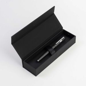 Hugo Boss Ролер Gear Pinstripe, в кутия, черно-сребрист