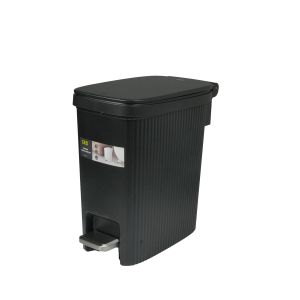 Кош за отпадъци Eko Touchgo, с педал, 10 L, черен