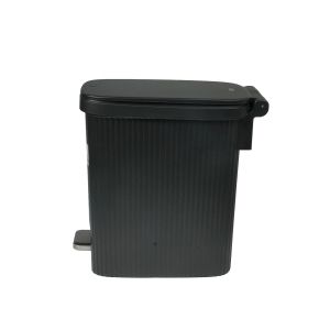 Кош за отпадъци Eko Touchgo, с педал, 10 L, черен