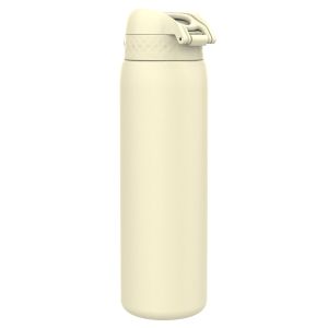Бутилка за вода Ion8 SE, метална, 1200ml, КРЕМАВ