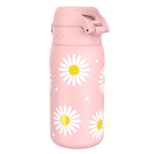 Бутилка за вода Ion8 Print, метална, 400ml, Daisies