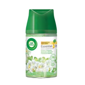 Пълнител за ароматизатор Air Wick Freshmatic, фрезия и жасмин, 250 ml