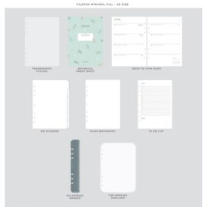 Filofax Органайзер Botanical, A5, син