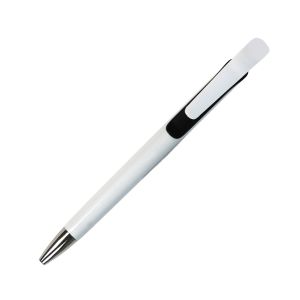 Office 1 Химикалка Milky Way, пластмасова, с брандиране, черна, 50 броя