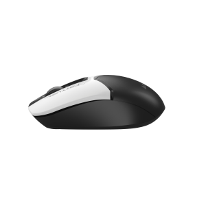 Мишка A4Tech Fstyler FG12S, безжична, безшумна, 3 бутона, AA, бяло-черна